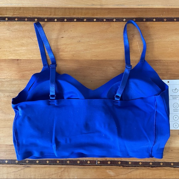 True Body Lift Scoop Adjustable Strap Bra Blue Small - Picture 3 of 3